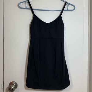 Lululemon Black Tank Top with Built-In Shelf Bra